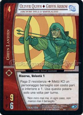 DJL-199 Oliver Queen + Green Arrow non comune -NEAR MINT-