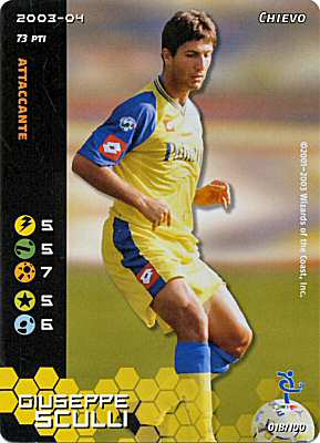 018/100 Giuseppe Sculli comune -NEAR MINT-