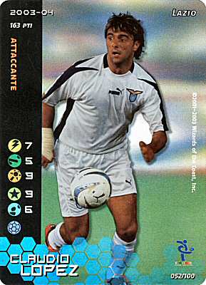 052/100 Claudio Lopez rara foil -NEAR MINT-