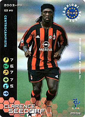 070/100 Clarence Seedorf rara foil -NEAR MINT-
