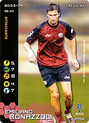 077/100 Emiliano Bonazzoli comune -NEAR MINT-
