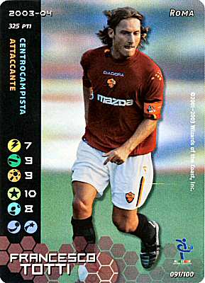 091/100 Francesco Totti rara foil -NEAR MINT-