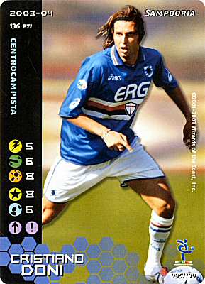 095/100 Cristiano Doni comune -NEAR MINT-