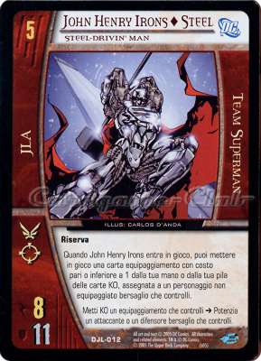 DJL-012 John Henry Irons + Steel comune -NEAR MINT-