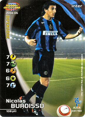 037/150 Nicolas Burdisso comune -NEAR MINT-