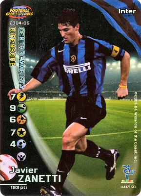 041/150 Javier Zanetti rara foil -NEAR MINT-