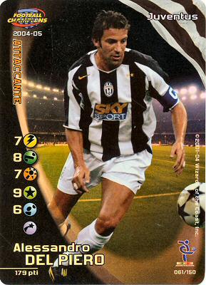 061/150 Alessandro Del Piero rara foil -NEAR MINT-