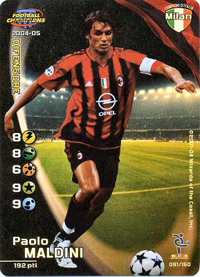 091/150 Paolo Maldini rara foil -NEAR MINT-