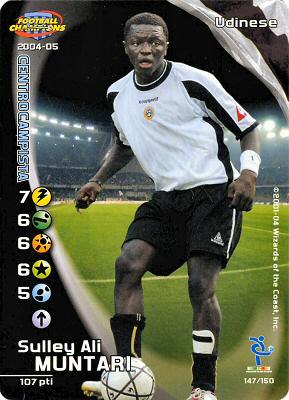 147/150 Sulley Ali Muntari comune -NEAR MINT-