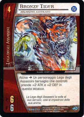 DBM-013 Bronze Tiger non comune -NEAR MINT-