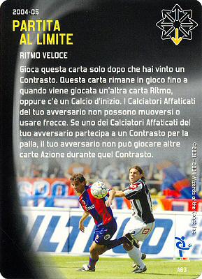 A63 Partita al limite comune -NEAR MINT-