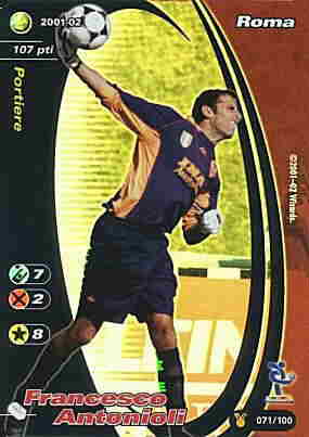 071/100 Francesco Antonioli rara foil -NEAR MINT-
