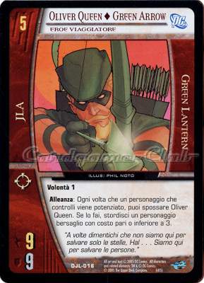 DJL-016 Oliver Queen + Green Arrow comune -NEAR MINT-