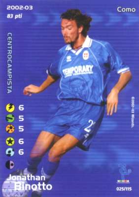 025/100 Jonathan Binotto comune -NEAR MINT-