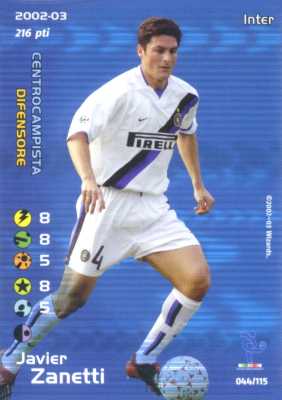 044/115 Javier Zanetti rara -NEAR MINT-