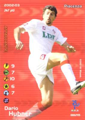 086/115 Dario Hubner rara -NEAR MINT-