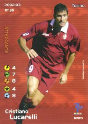107/115 Cristiano Lucarelli comune -NEAR MINT-
