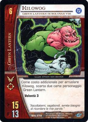 DGL-016 Kilowog comune -NEAR MINT-