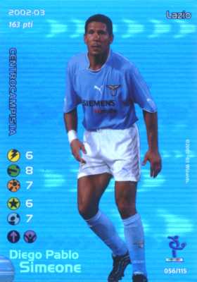 056/115 Diego Pablo Simeone rara foil -NEAR MINT-