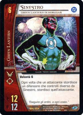 DGL-024 Sinestro rara -NEAR MINT-