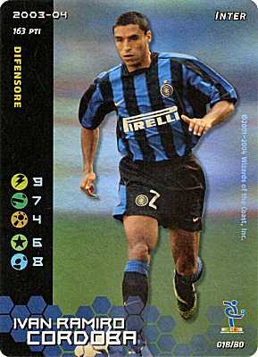 018/80 Ivan Ramiro Cordoba rara foil -NEAR MINT-