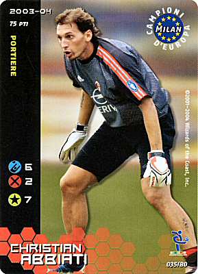 035/80 Christian Abbiati comune -NEAR MINT-