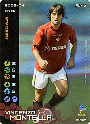 062/80 Vincenzo Montella rara foil -NEAR MINT-