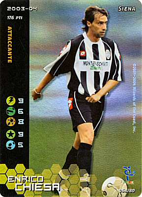 068/80 Enrico Chiesa rara foil -NEAR MINT-