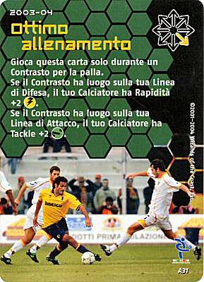 A31 Ottimo allenamento comune -NEAR MINT-