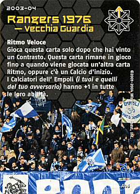 A46 Rangers 1976- vecchia guardia comune -NEAR MINT-