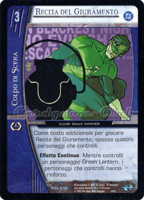 DGL-036 Recita del Giuramento non comune -NEAR MINT-