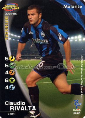 001/80 Claudio Rivalta comune -NEAR MINT-