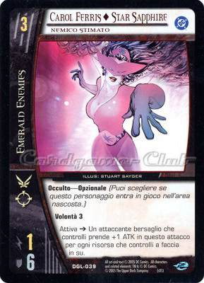 DGL-039 Carol Ferris + Star Sapphire comune -NEAR MINT-