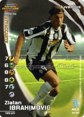 028/80 Zlatan Ibrahimovic rara foil -NEAR MINT-