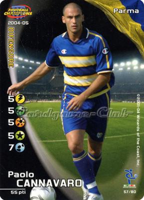 057/80 Paolo Cannavaro comune -NEAR MINT-