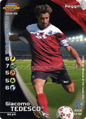 063/80 Giacomo Tedesco comune -NEAR MINT-