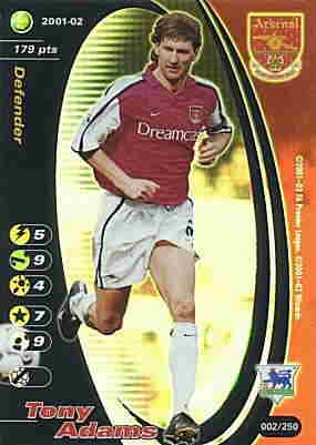 002/250 Tony Adams rara foil -NEAR MINT-