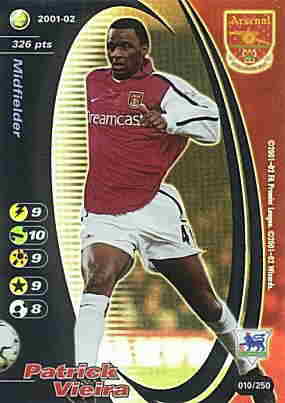 010/250 Patrick Vieira rara foil -NEAR MINT-