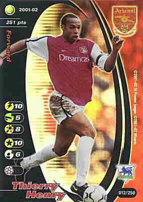 012/250 Thierry Henry rara foil -NEAR MINT-