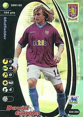 020/250 David Ginola rara foil -NEAR MINT-