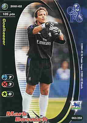 063/250 Mark Bosnich comune -NEAR MINT-