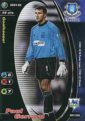 087/250 Paul Gerrard comune -NEAR MINT-
