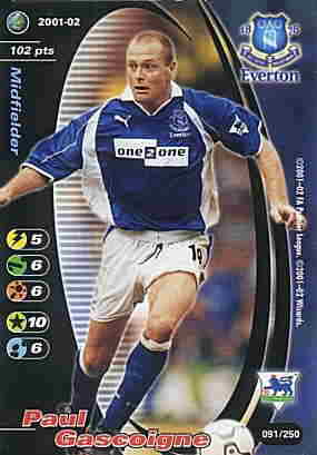 091/250 Paul Gascoigne comune -NEAR MINT-