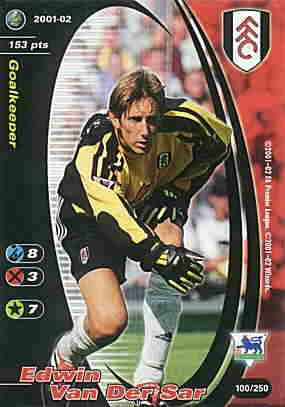 100/250 Edwin Van Der Sar comune -NEAR MINT-