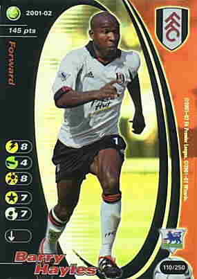 110/250 Barry Hayles rara foil -NEAR MINT-