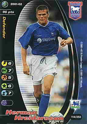 114/250 Herman Hreidarsson comune -NEAR MINT-