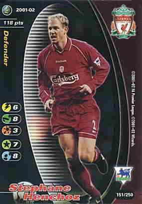 151/250 Stephane Henchoz comune -NEAR MINT-