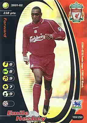 159/250 Emile Heskey rara foil -NEAR MINT-