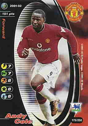 173/250 Andy Cole comune -NEAR MINT-