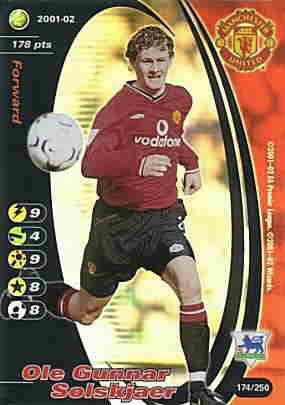 174/250 Ole Gunnar Solskjaer rara foil -NEAR MINT-